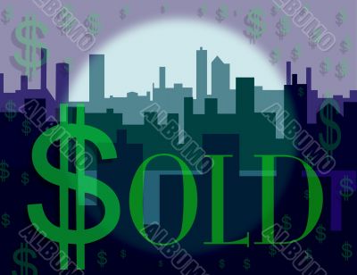 Dollar Sign Skyline