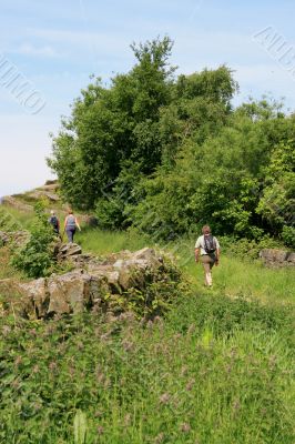 Ramblers on a Public Foottpath