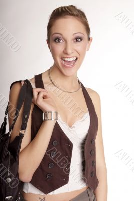 woman and bag