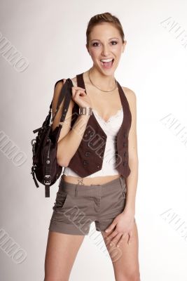 woman and bag