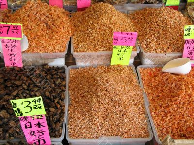 dry food at a market