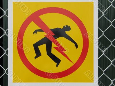 danger of electrocution sign