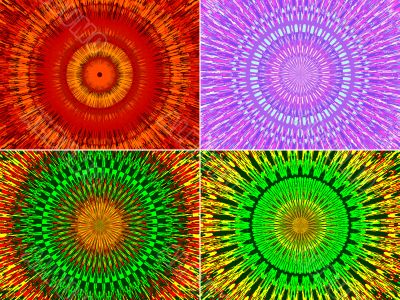 Beautiful abstract fractal flowers
