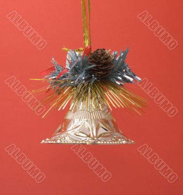 Gold Christmas bell