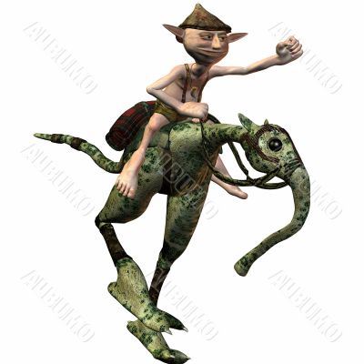 Tommy the Troll with Pet