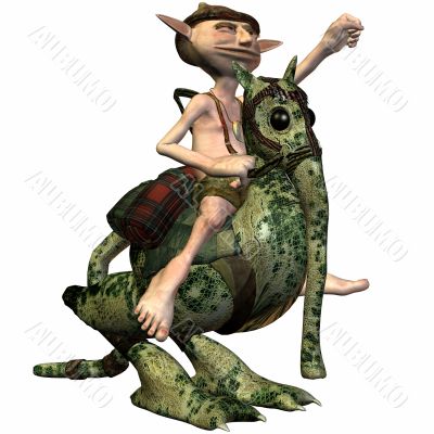Tommy the Troll with Pet