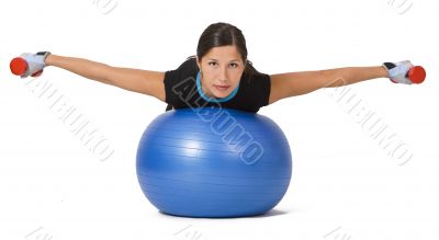 Girl exercising