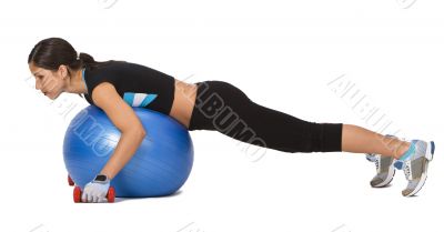 Girl exercising