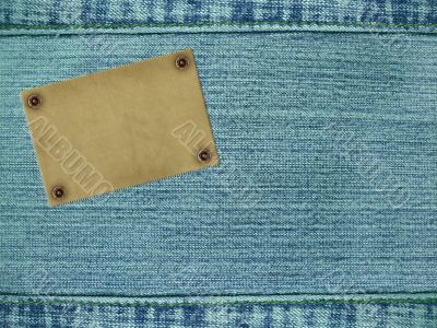 Background - material of jeans of blue color
