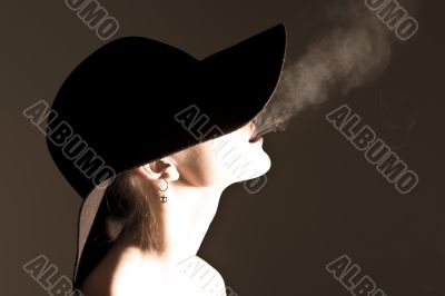 Smoking lady
