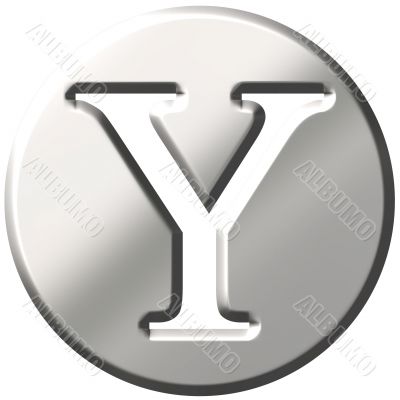 3D Steel Letter Y