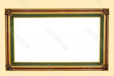 Empty frame on wall
