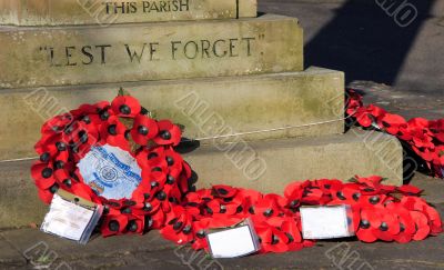 Wreaths at War Memorial