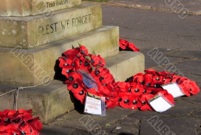 Wreaths at War Memorial