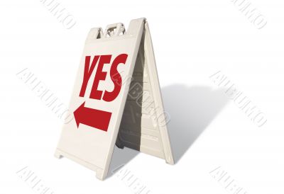 Yes Tent Sign