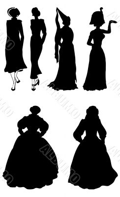 Silhouettes ladys