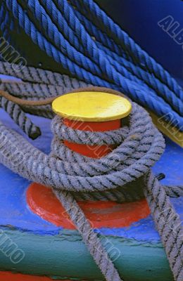 Ropes on Narrowboat