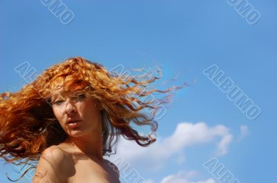 Flying hair