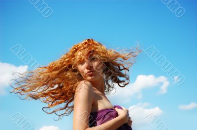 Flying hair
