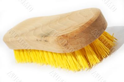 Wooden scrub brush