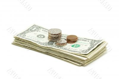 Stack of Money & Coins