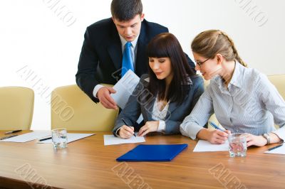 In the boardroom