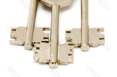 Key on white close up