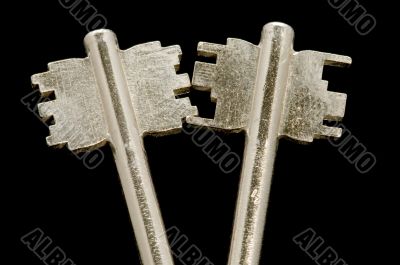 two Key on black macro