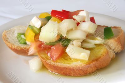 Bruschetta appetizer