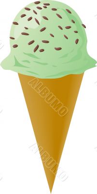 Fancy decorated ice cream