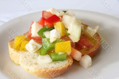Bruschetta appetizer