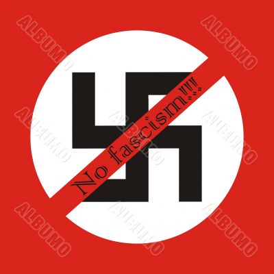 No fascism, sympol of peace