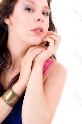 Cosmetic beauty girl