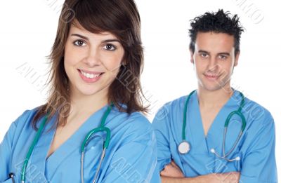 couple of young doctors