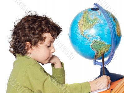adorable child student