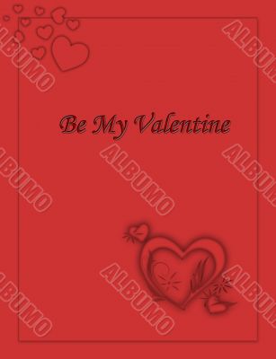 Be My Valentine card