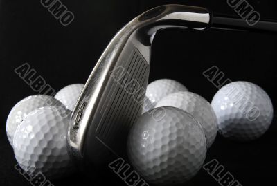 Golf club and balls