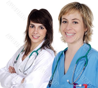Two doctor women