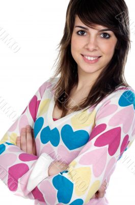 attractive young casual girl