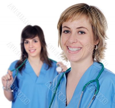 Two doctor women