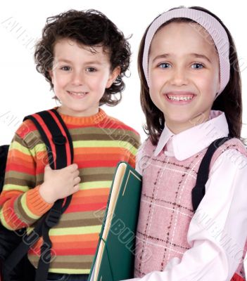 Two smalls students