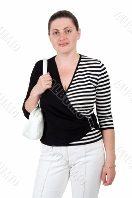 girl with handbag