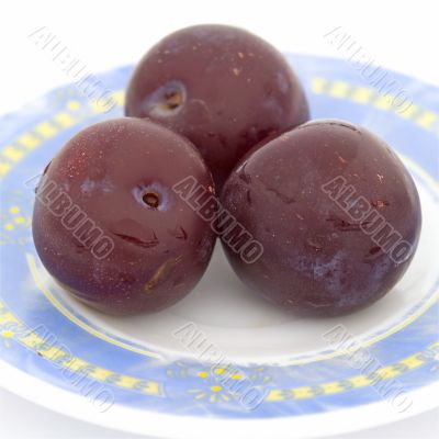 Three plums