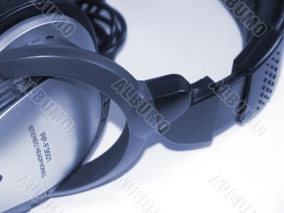 Headphones dark blue