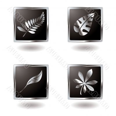leaf button
