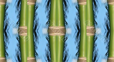 leaf collage green