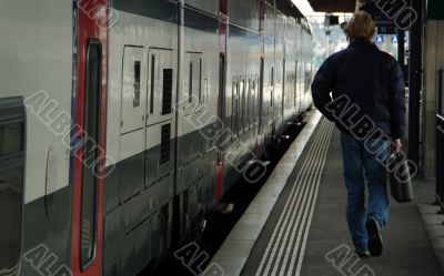 man trainstation