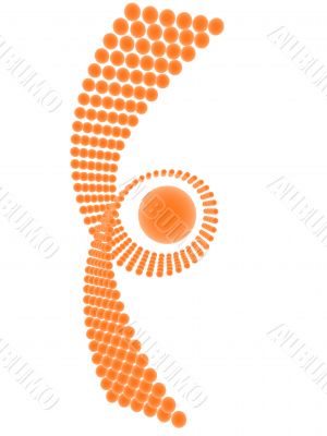abstract orange symbol