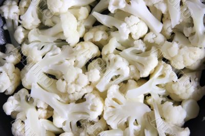Cut cauliflowers