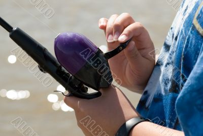 Young Girl Fishing